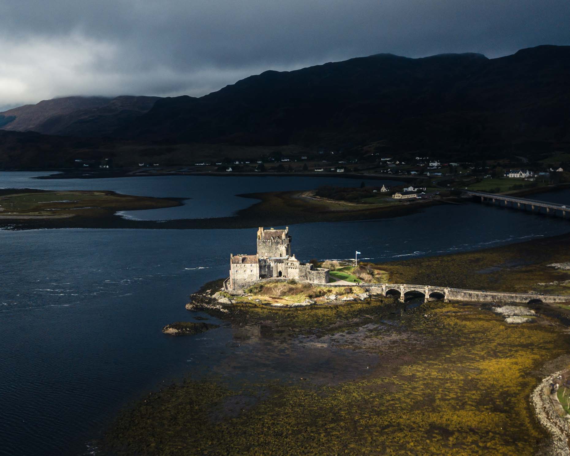 Eilean Donan aerial
